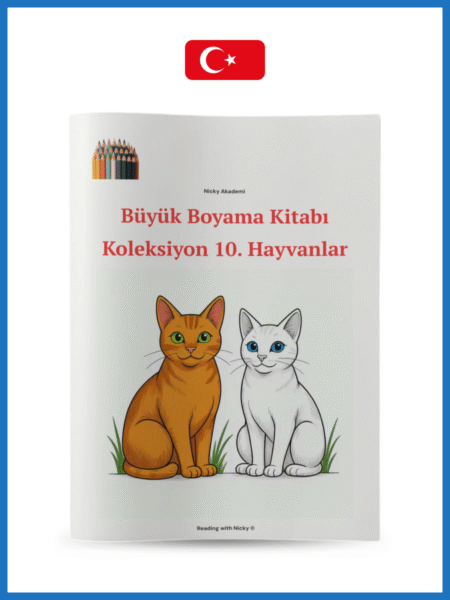 Büyük Boyama Kitabı Seviye 3 Koleksiyon 10: Hayvanlar (Big Colouring Book. Level 3. Collection 10: Animals)