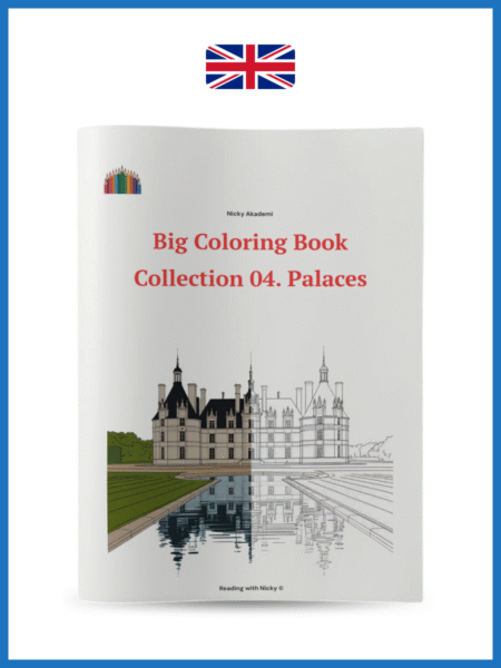 Big Colouring Book. Level 3. Collection 04: Palaces (Büyük Boyama Kitabı Seviye 3 Koleksiyon 04: Saraylar)