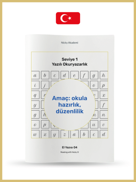 Objective: preparation for school, regularity (Amaç: okula hazırlık, düzenlilik - El yazısı) 01.04