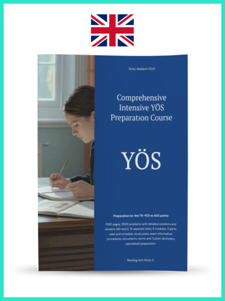 Comprehensive Intensive YÖS Preparatıon Course (YÖS’e yönelik kapsamlı yoğun hazırlık kursu)